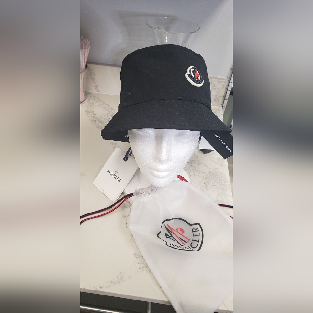 Moncler Hat Black Bucket Hat